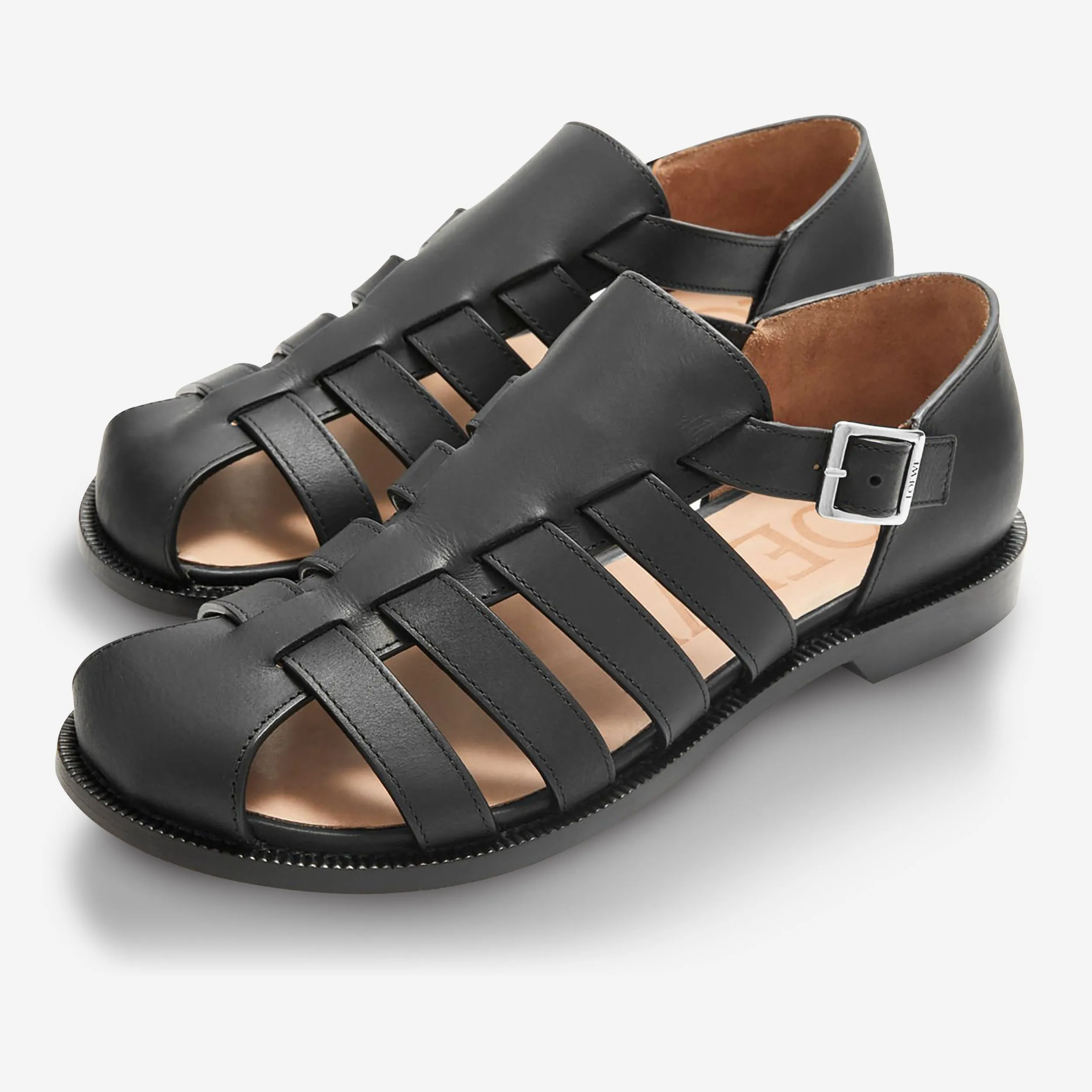 Loewe Campo Waxed Calfskin Sandal