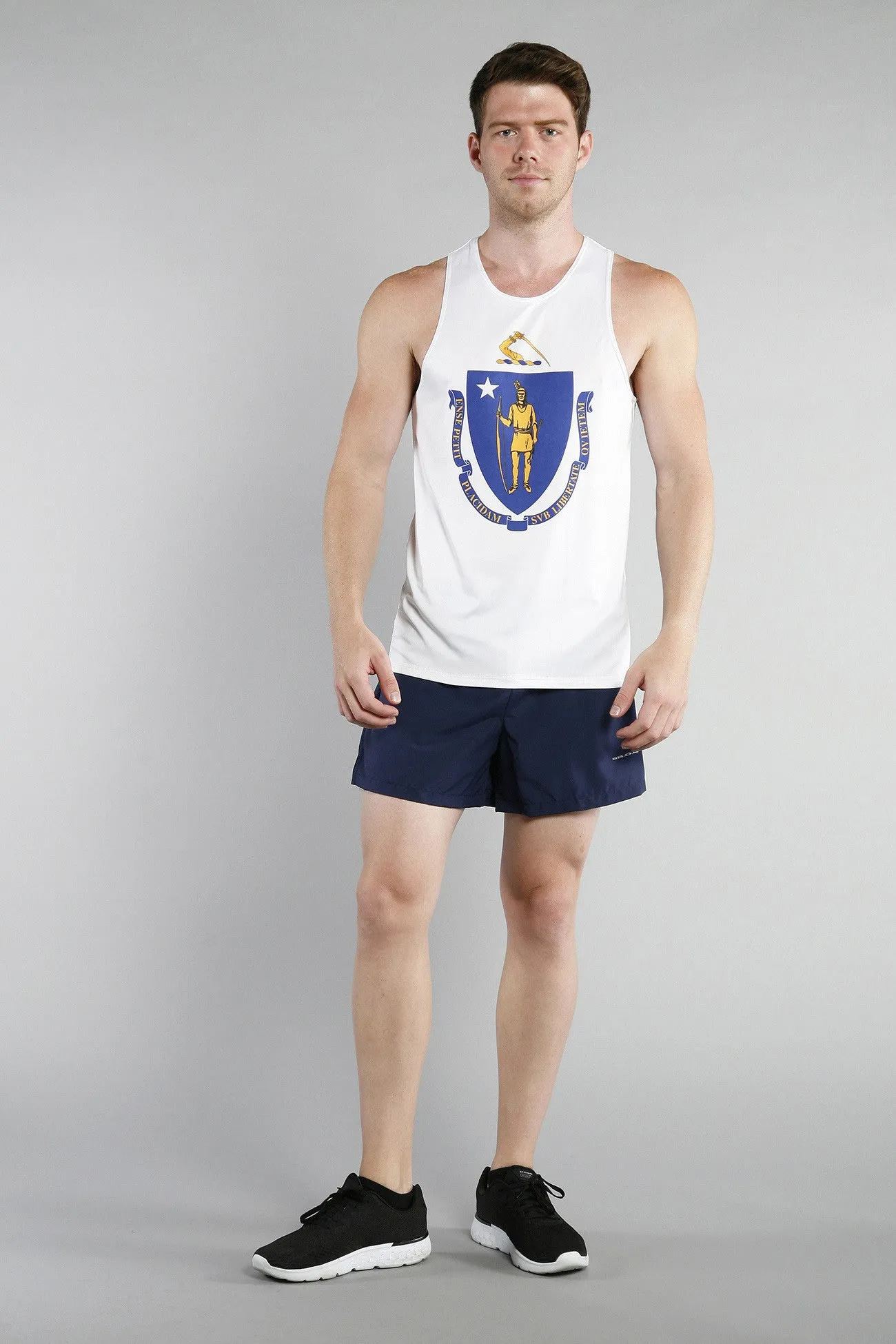 Men's Competitor Lite Printed Singlet [M] - Massachusetts