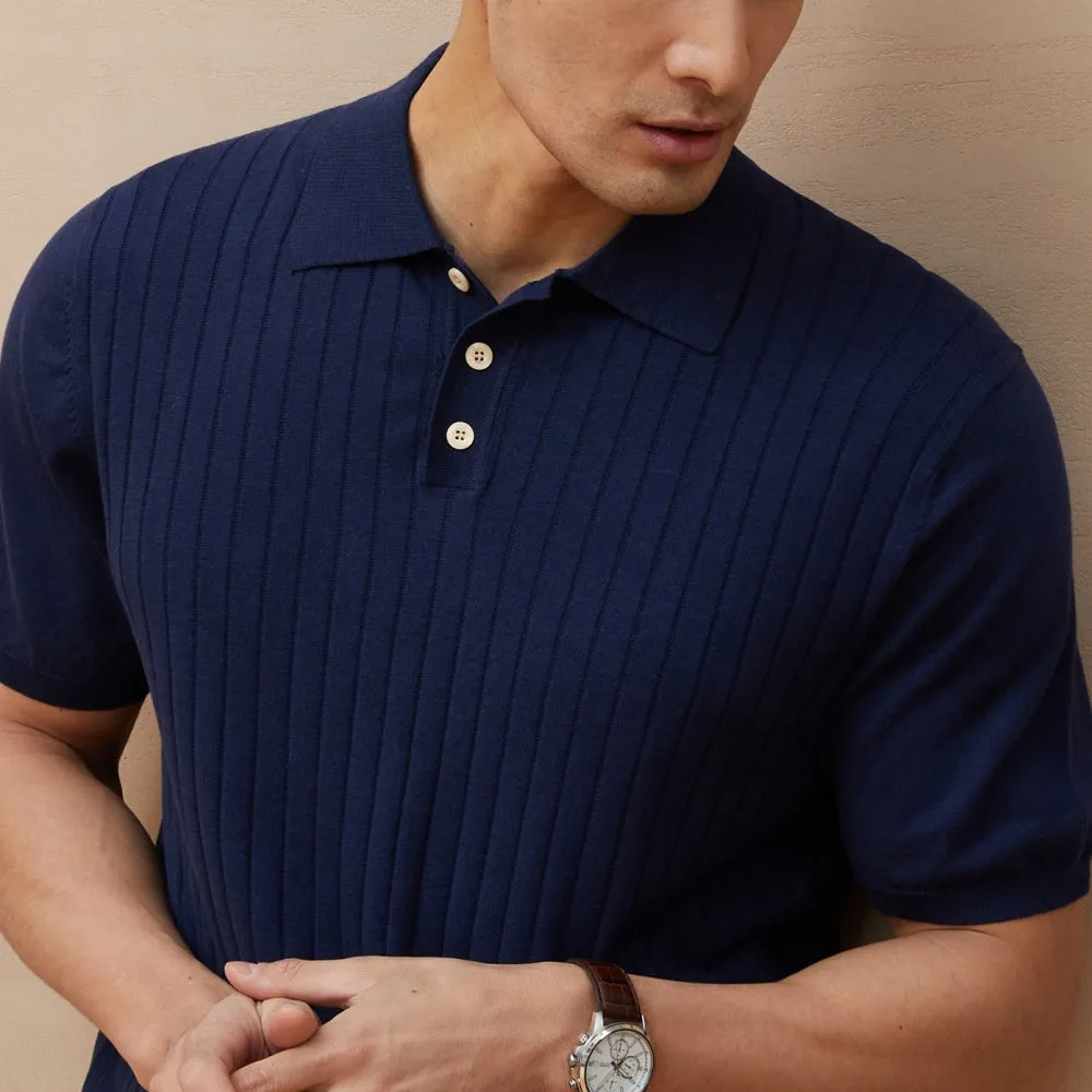 Men's Striped Polo Shirt