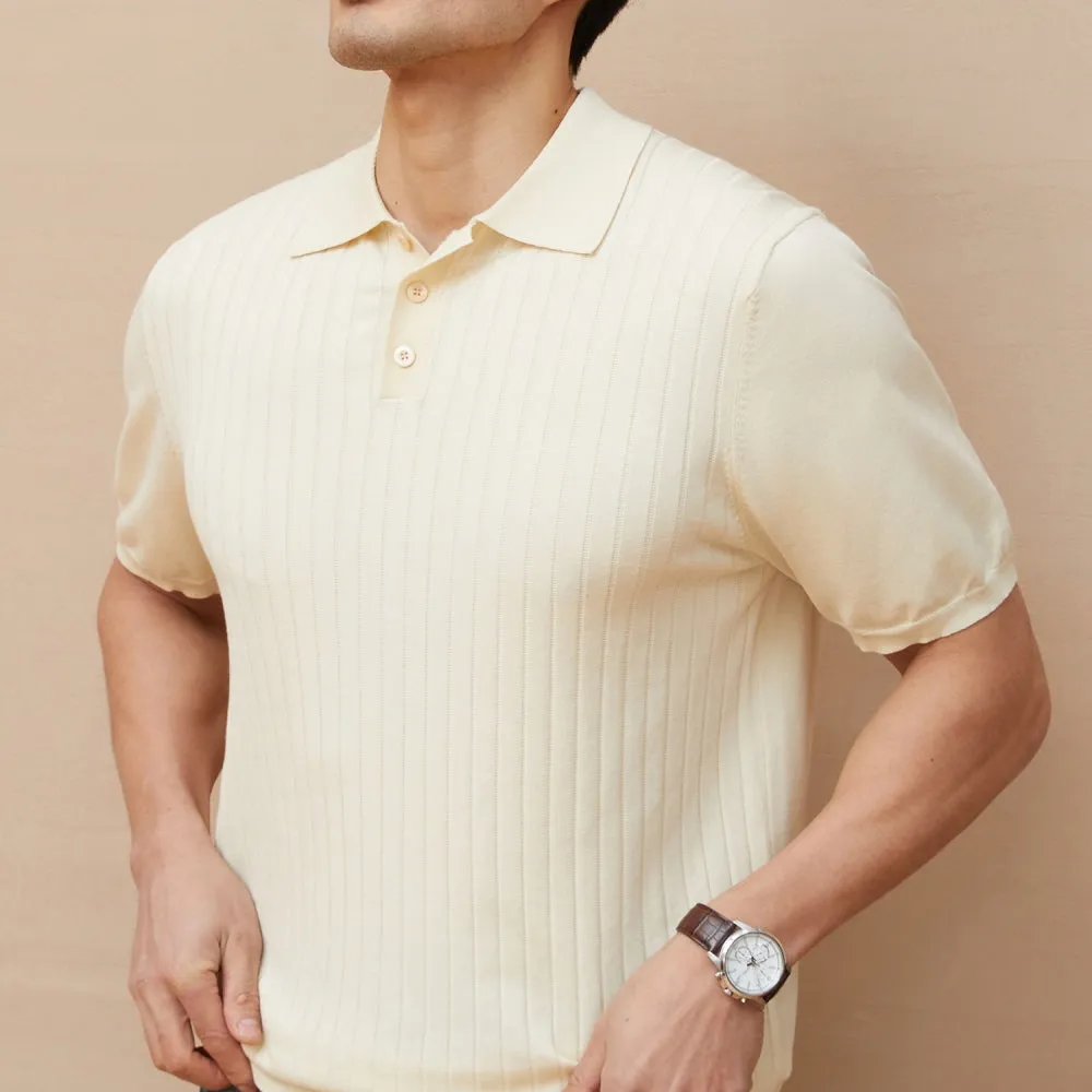 Men's Striped Polo Shirt