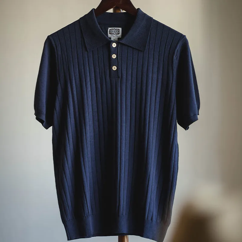 Men's Striped Polo Shirt