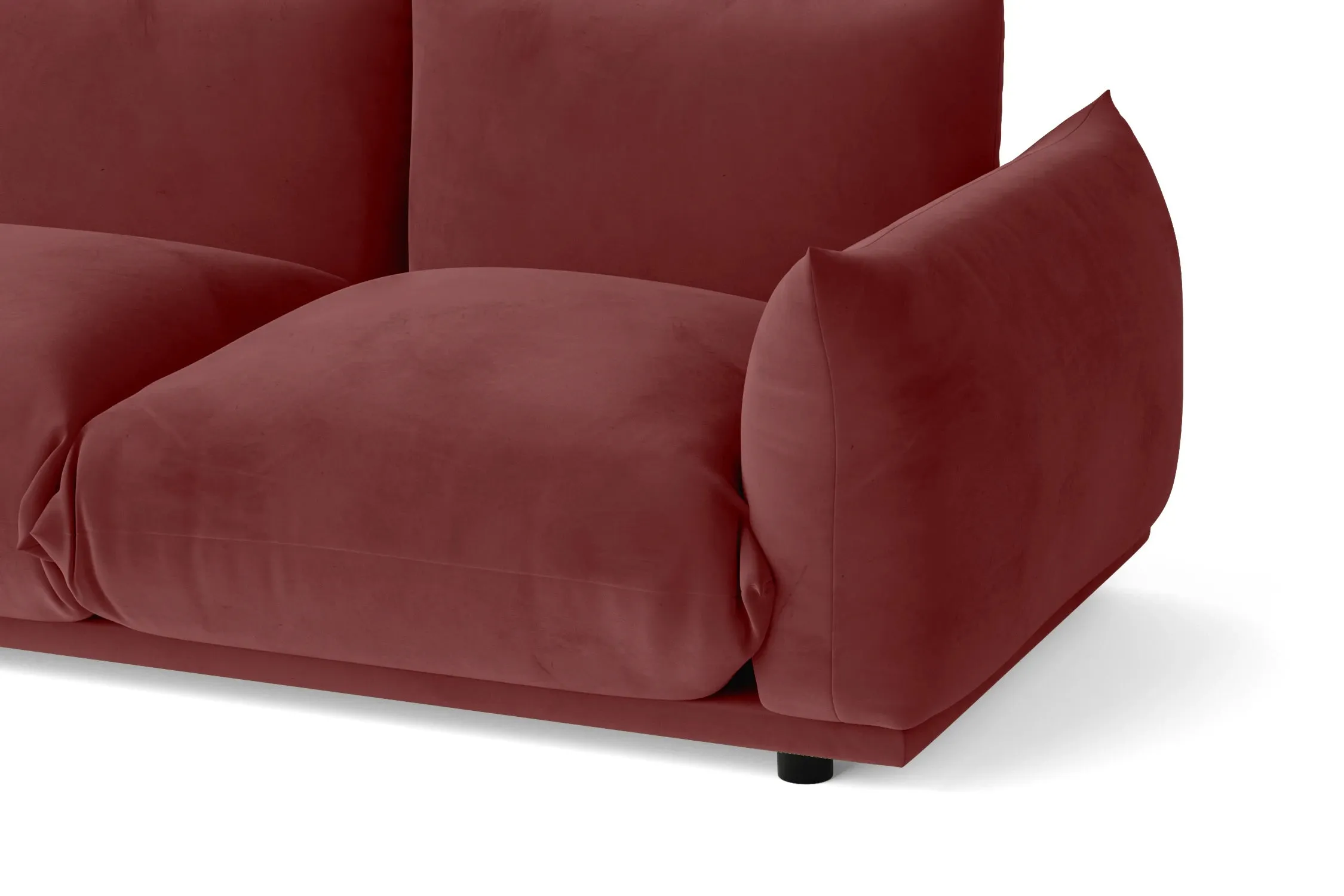 Minneapolis 2 Seater Sofa Pink Velvet