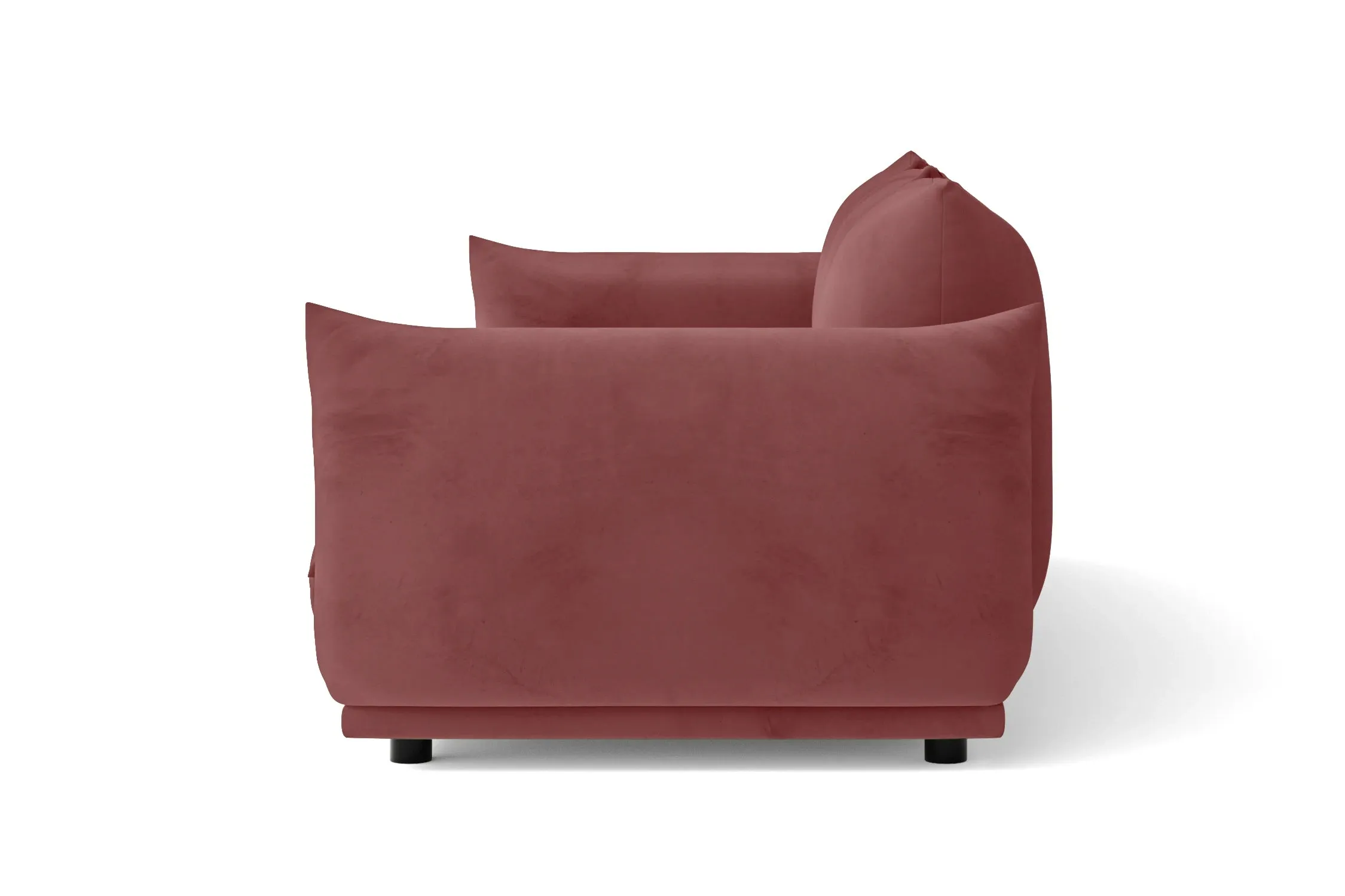 Minneapolis 2 Seater Sofa Pink Velvet