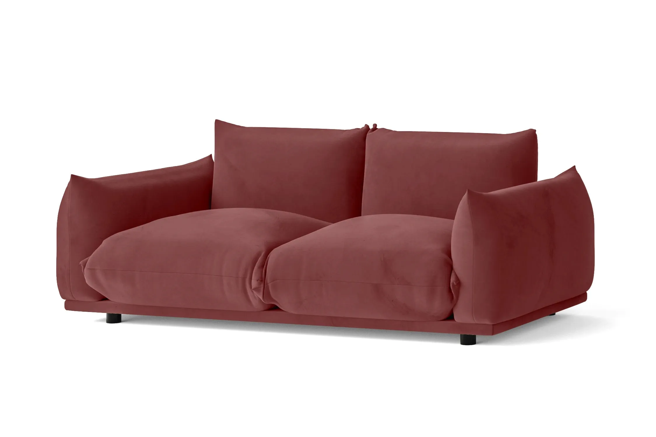 Minneapolis 2 Seater Sofa Pink Velvet