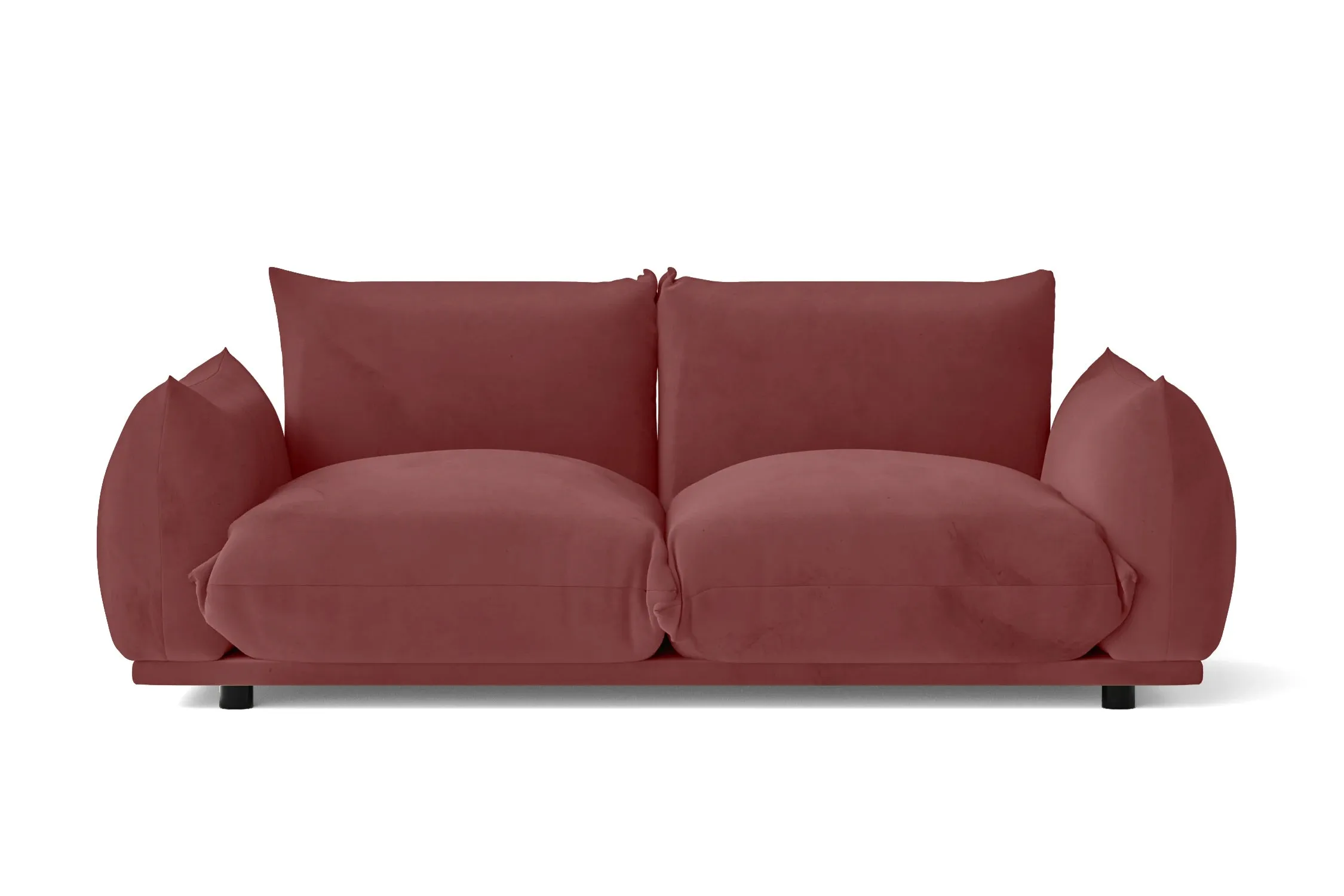 Minneapolis 2 Seater Sofa Pink Velvet