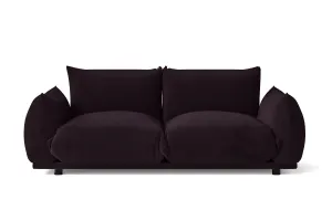 Minneapolis 2 Seater Sofa Purple Velvet