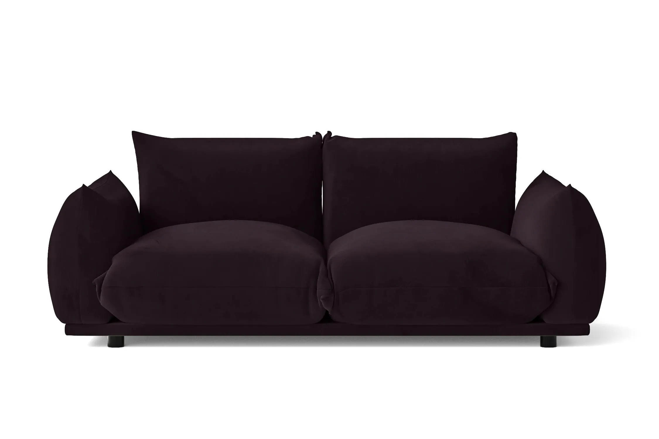 Minneapolis 2 Seater Sofa Purple Velvet