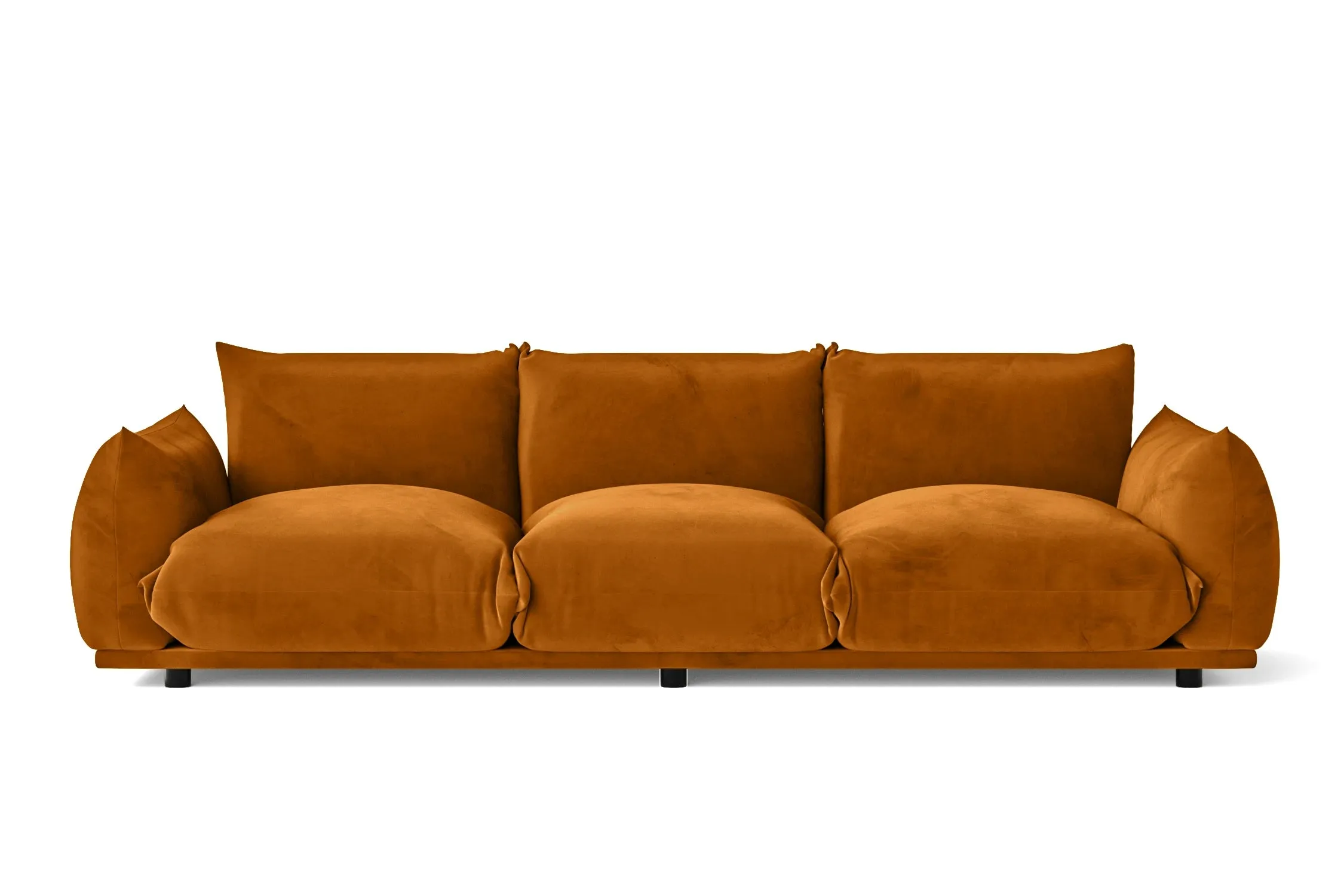 Minneapolis 3 Seater Sofa Gold Velvet