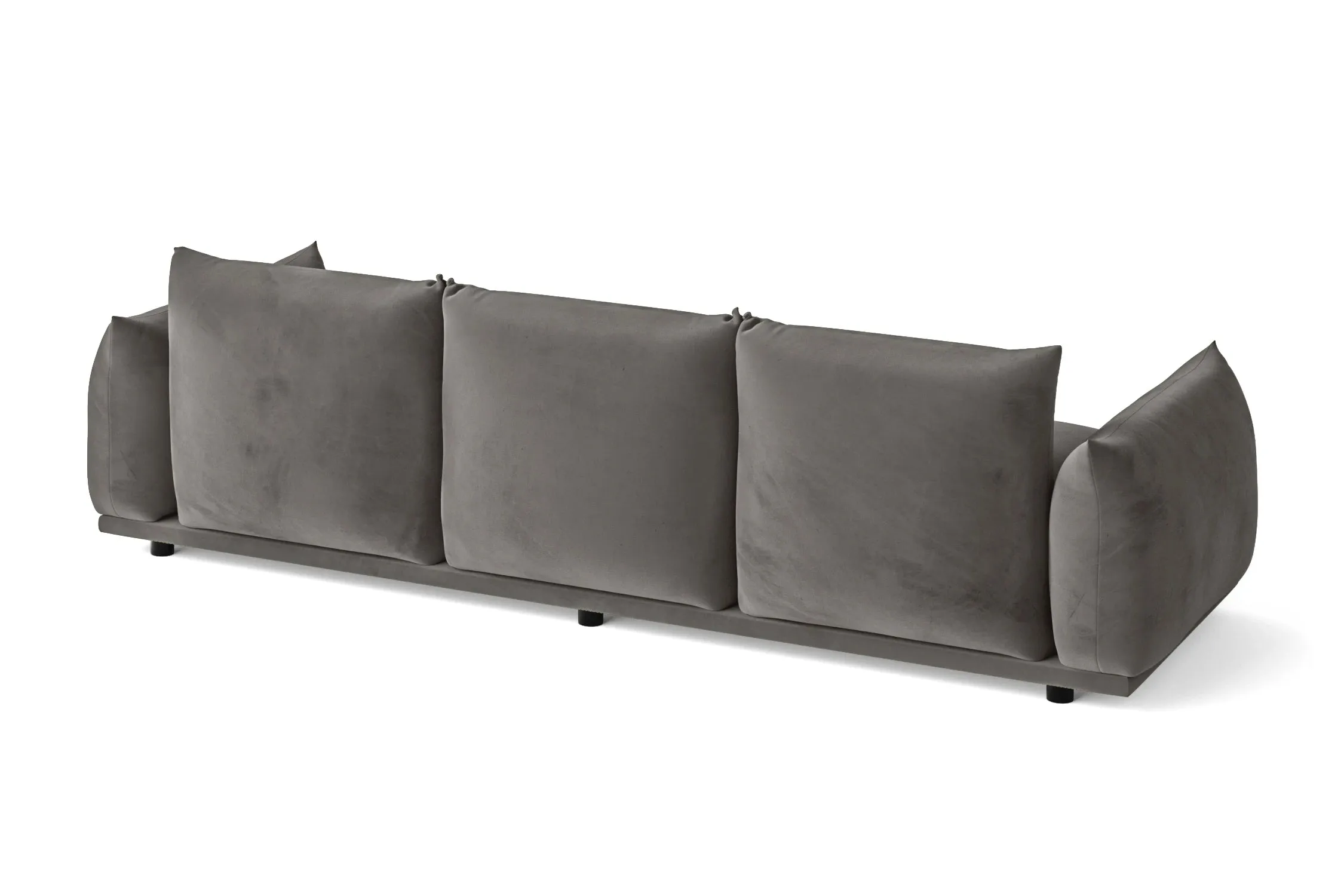 Minneapolis 3 Seater Sofa Grey Velvet