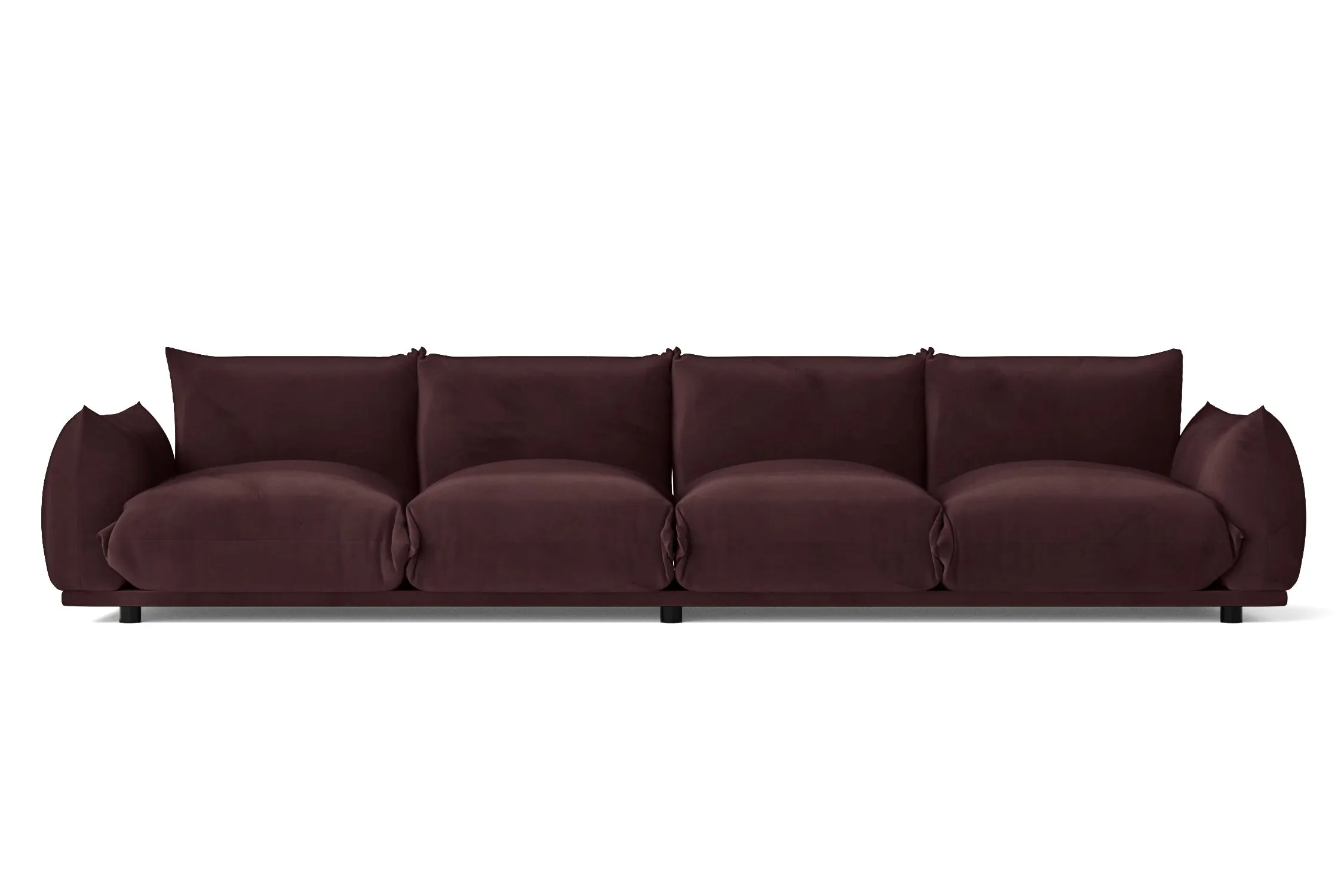 Minneapolis 4 Seater Sofa Grape Velvet