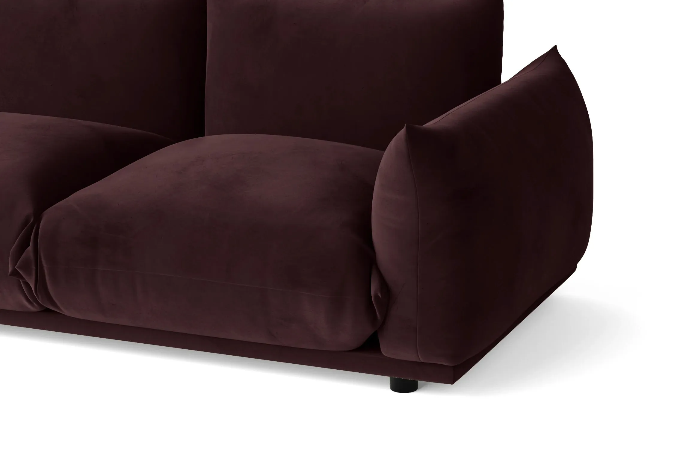 Minneapolis 4 Seater Sofa Grape Velvet