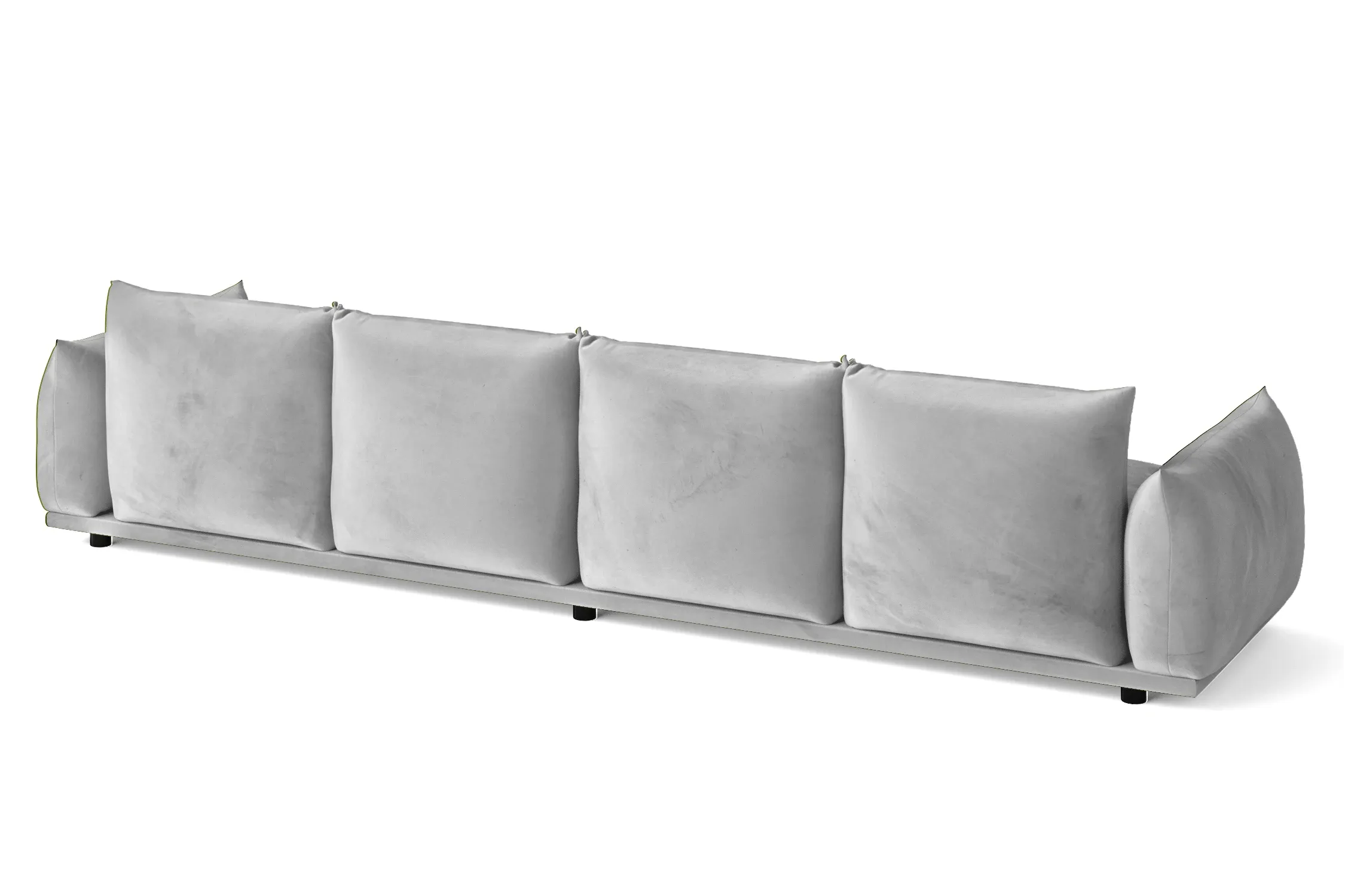 Minneapolis 4 Seater Sofa White Velvet