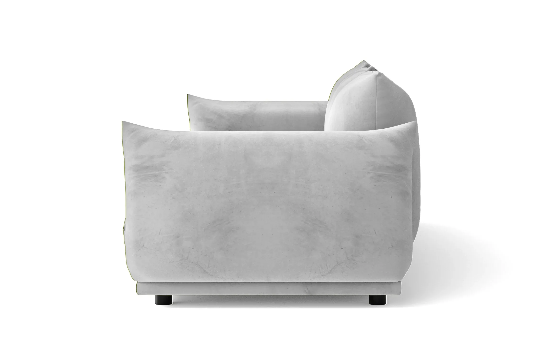 Minneapolis 4 Seater Sofa White Velvet