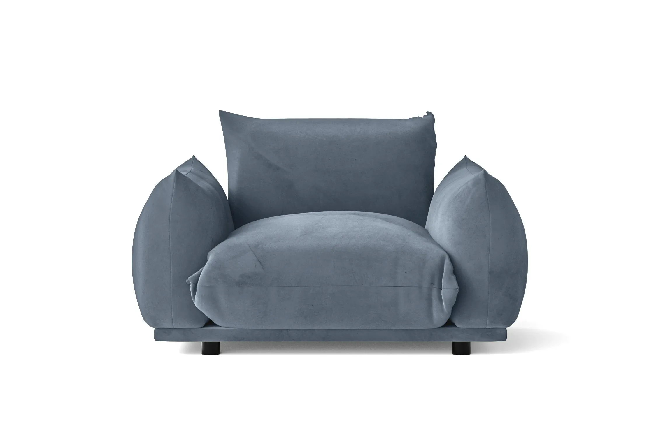 Minneapolis Armchair Baby Blue Velvet