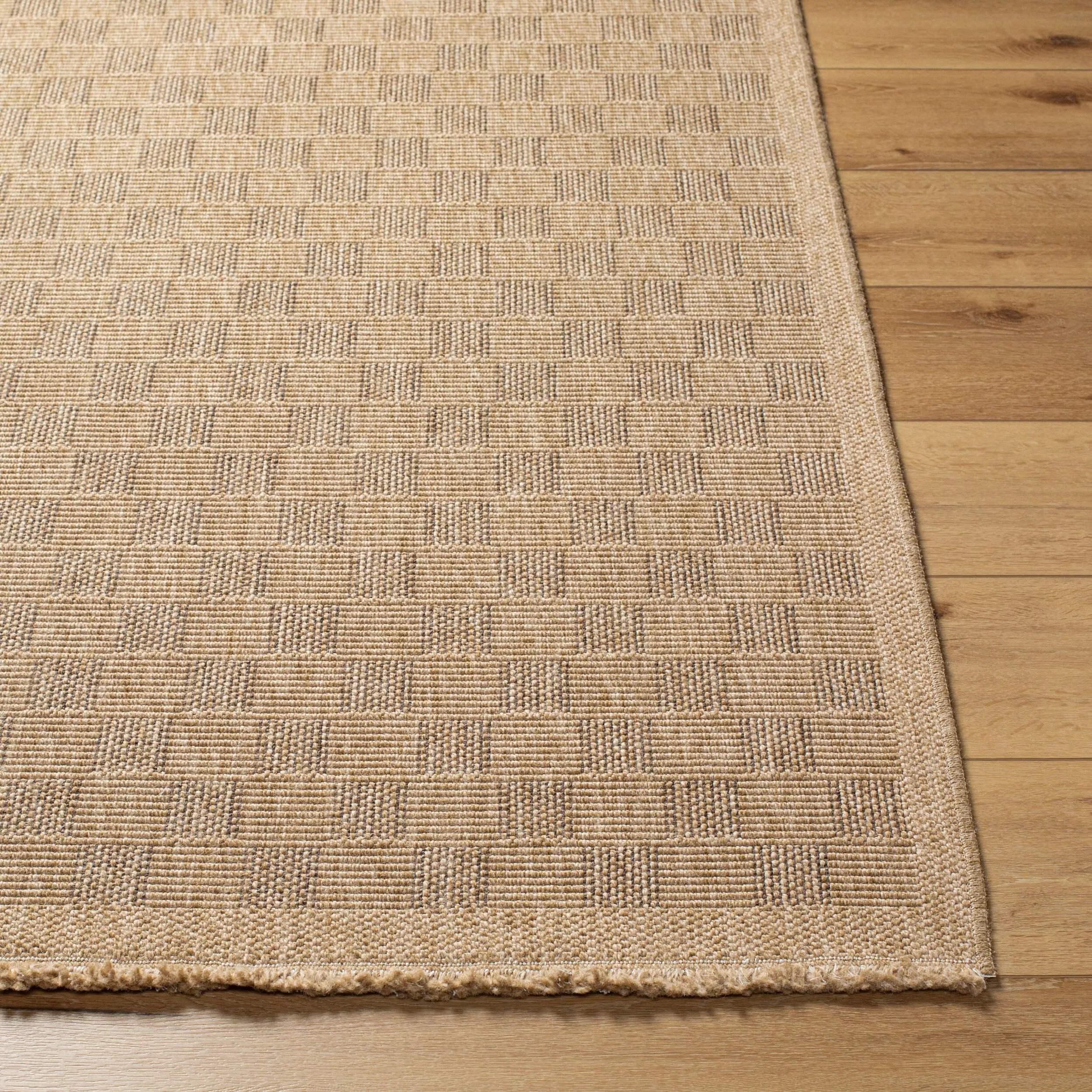 Mitchell Natural Checkered Outdoor Rug