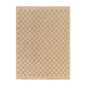 Mitchell Natural Checkered Outdoor Rug