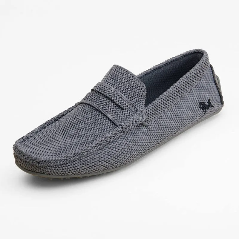 Neeman's Knitted Loafers for Men | Steel Grey