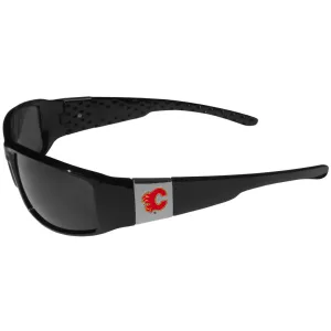 NHL Calgary Flames Chrome Clip Sunglasses