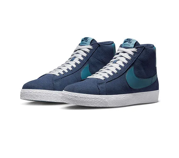 Nike SB Zoom Blazer Mid - Midnight Navy/Noise Aqua