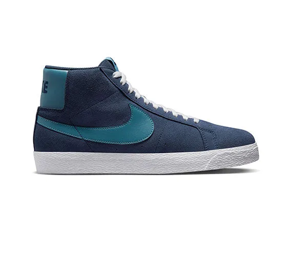 Nike SB Zoom Blazer Mid - Midnight Navy/Noise Aqua