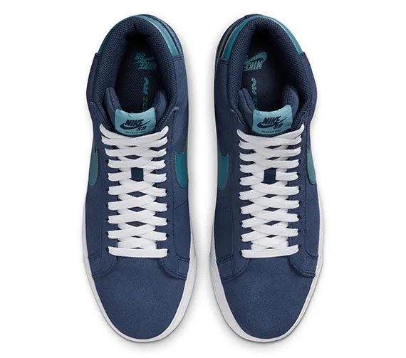 Nike SB Zoom Blazer Mid - Midnight Navy/Noise Aqua