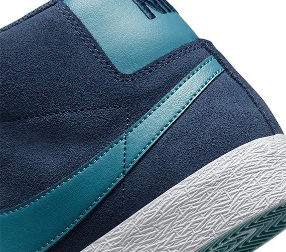 Nike SB Zoom Blazer Mid - Midnight Navy/Noise Aqua