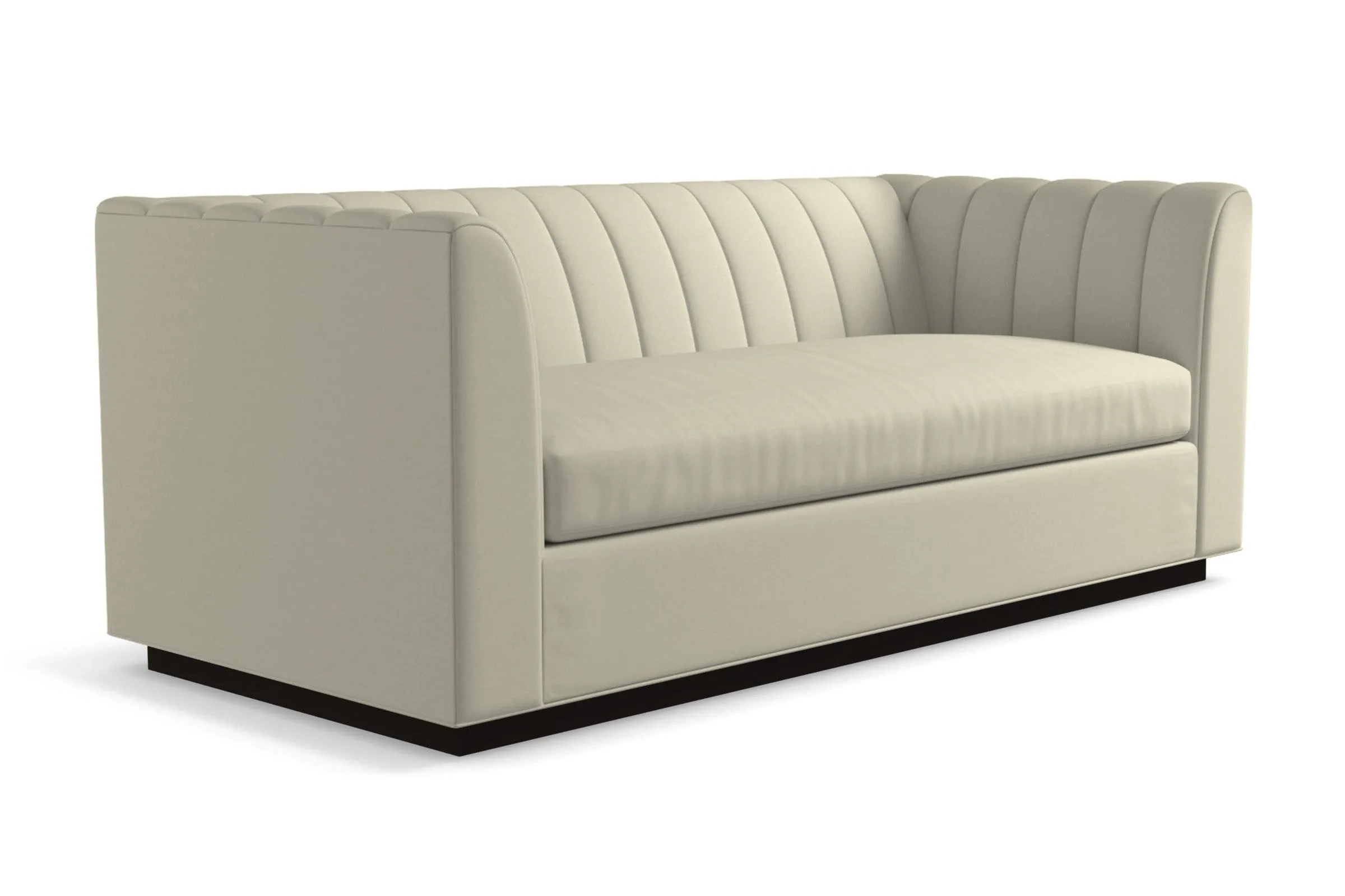 Nora Queen Size Sleeper Sofa Bed :: Leg Finish: Espresso / Sleeper Option: Deluxe Innerspring Mattress