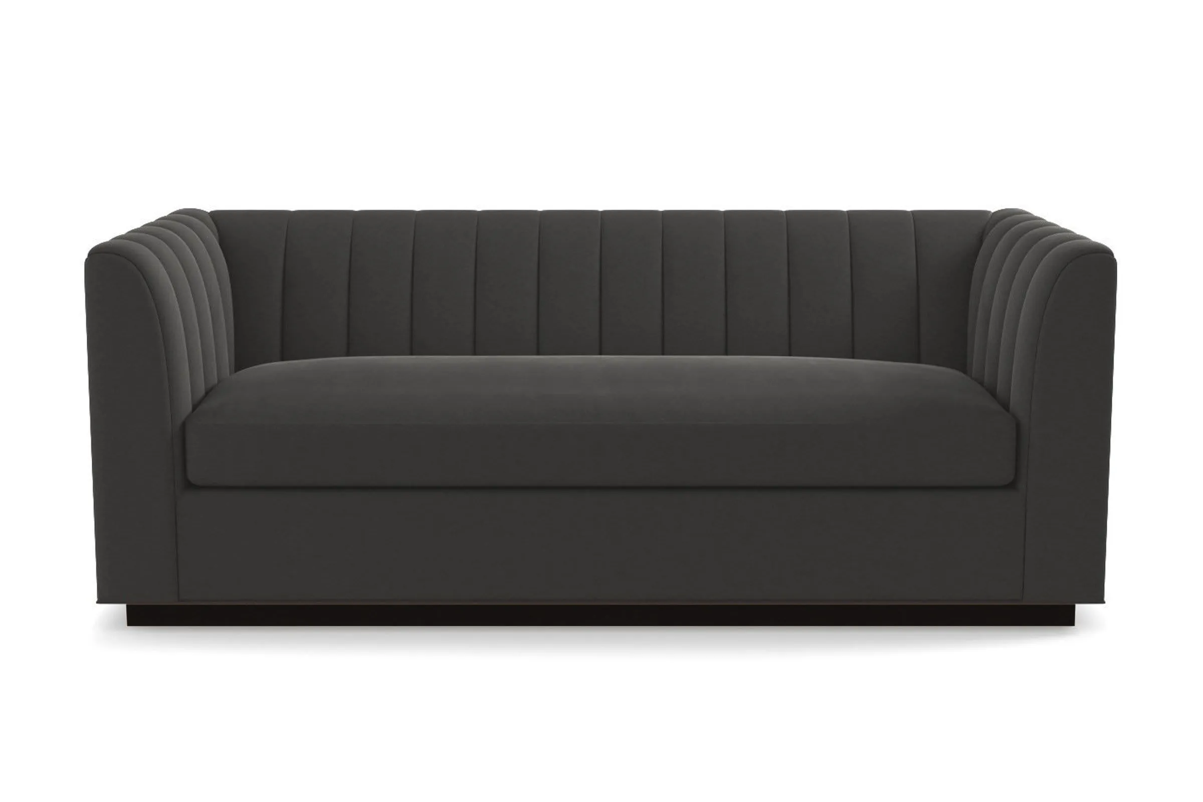 Nora Queen Size Sleeper Sofa Bed :: Leg Finish: Espresso / Sleeper Option: Deluxe Innerspring Mattress