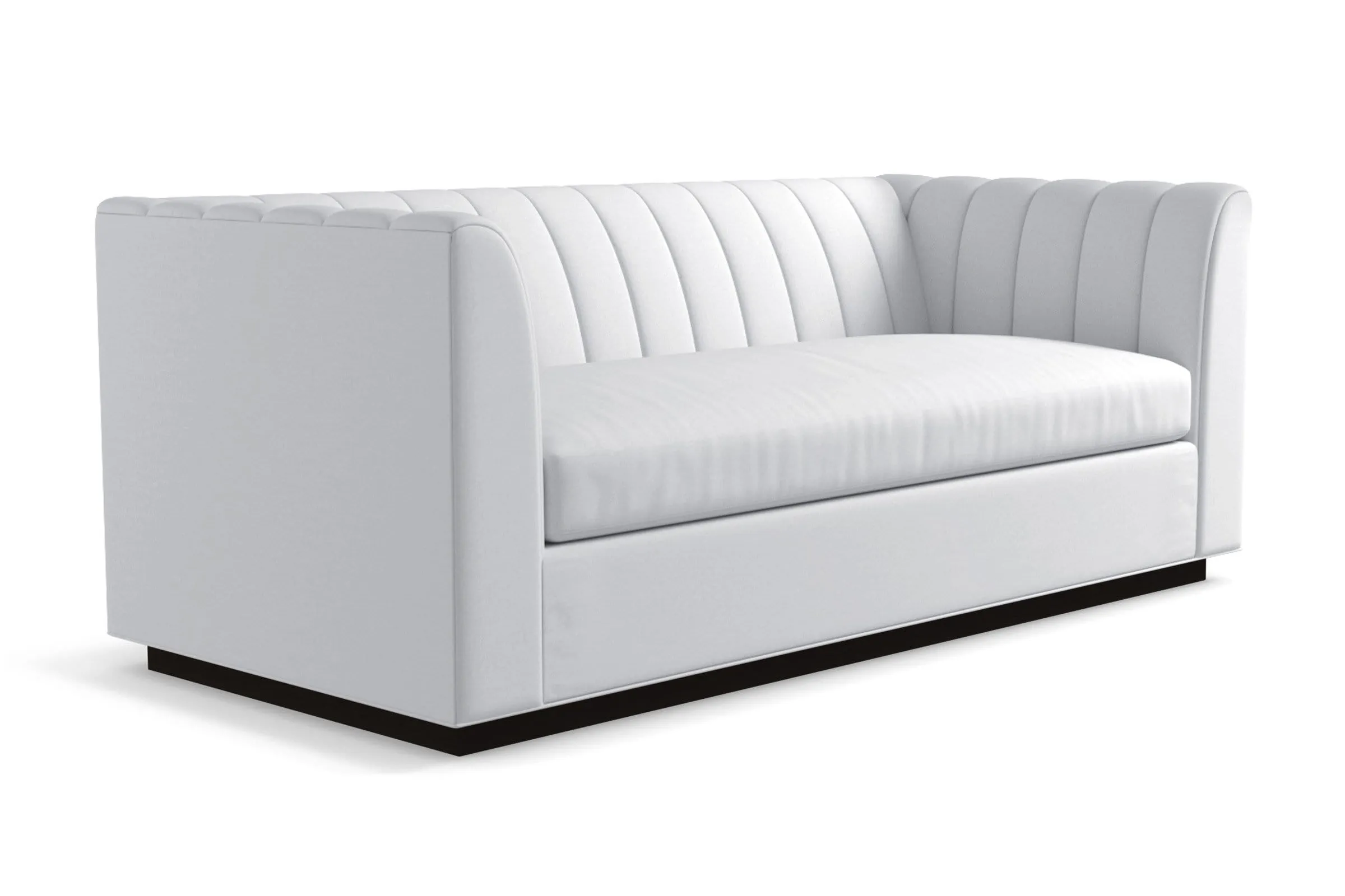 Nora Queen Size Sleeper Sofa Bed :: Leg Finish: Espresso / Sleeper Option: Deluxe Innerspring Mattress