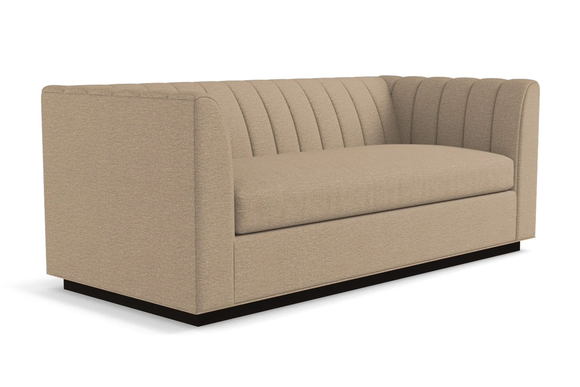 Nora Queen Size Sleeper Sofa Bed :: Leg Finish: Espresso / Sleeper Option: Memory Foam Mattress