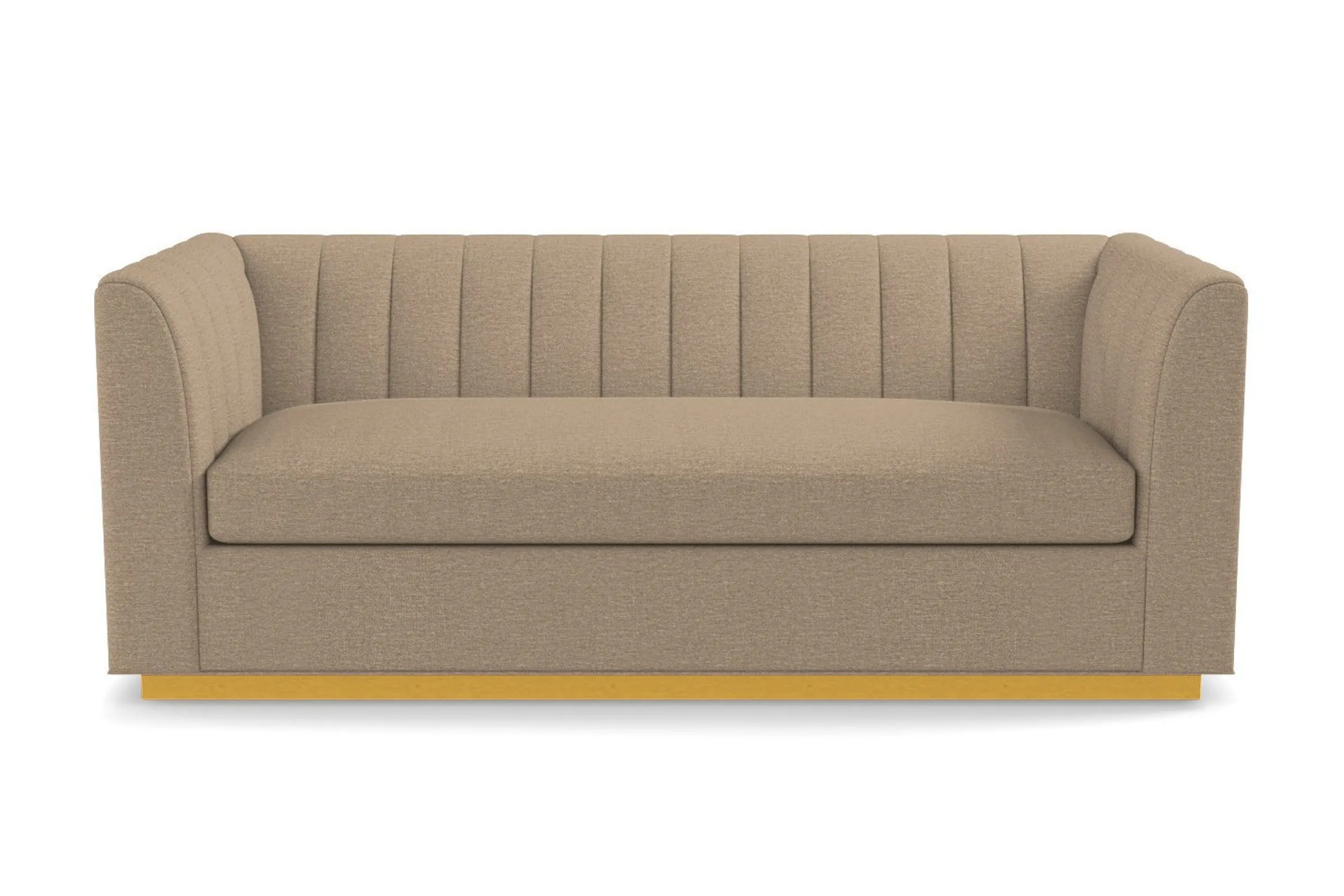 Nora Queen Size Sleeper Sofa Bed :: Leg Finish: Natural / Sleeper Option: Memory Foam Mattress