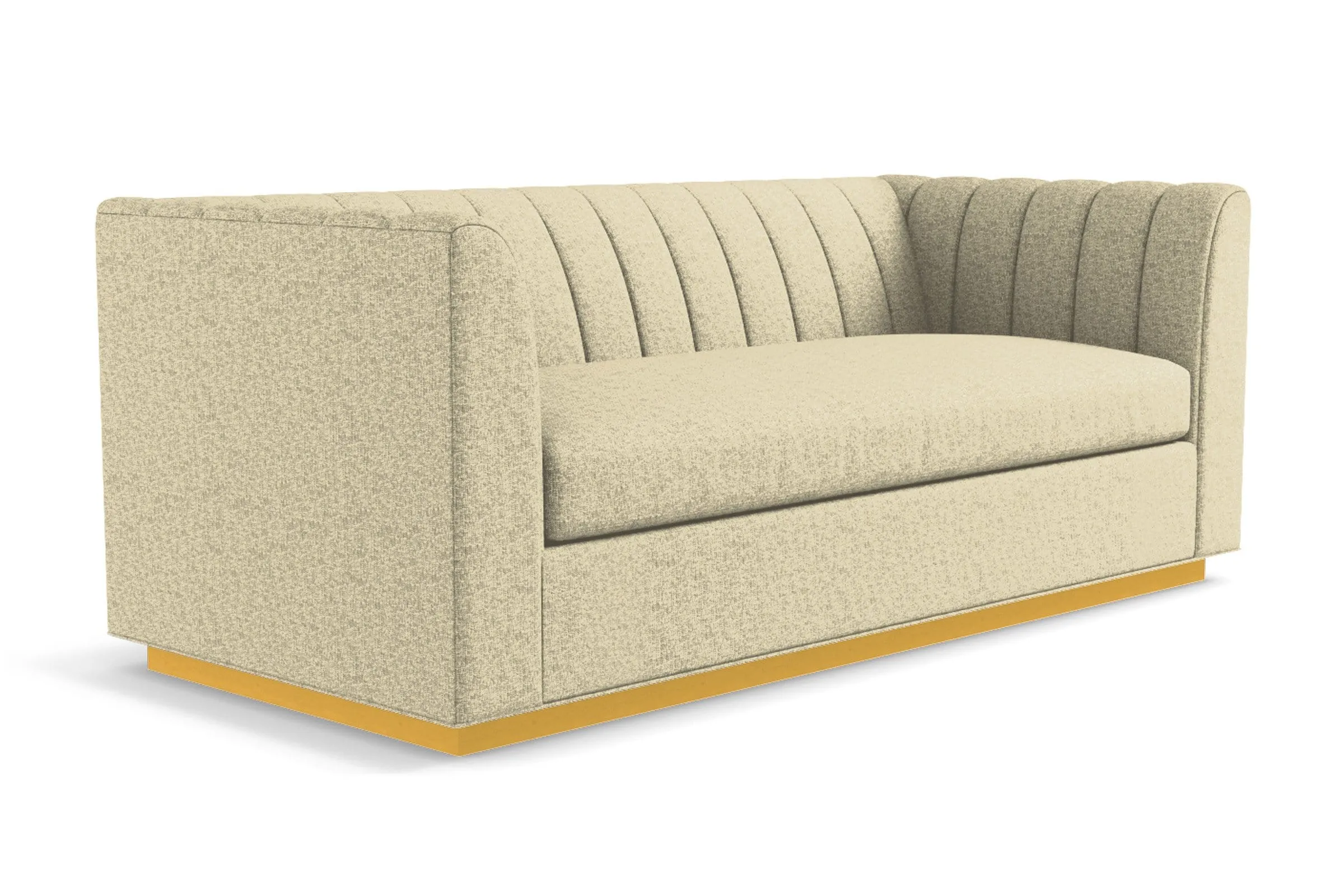 Nora Queen Size Sleeper Sofa Bed :: Leg Finish: Natural / Sleeper Option: Memory Foam Mattress