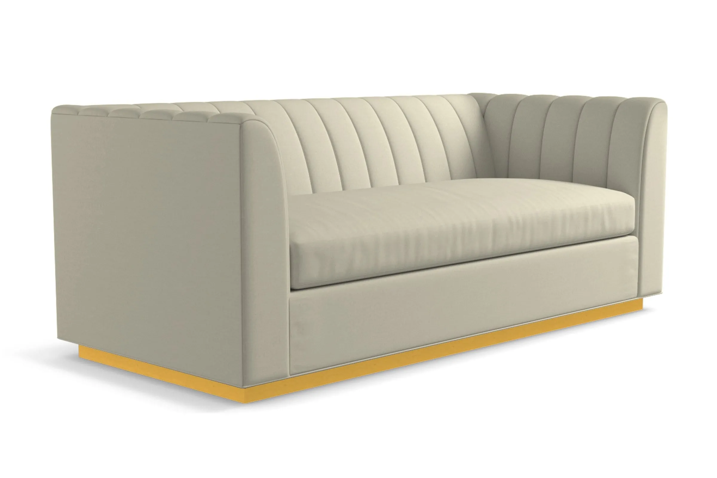 Nora Queen Size Sleeper Sofa Bed :: Leg Finish: Natural / Sleeper Option: Memory Foam Mattress