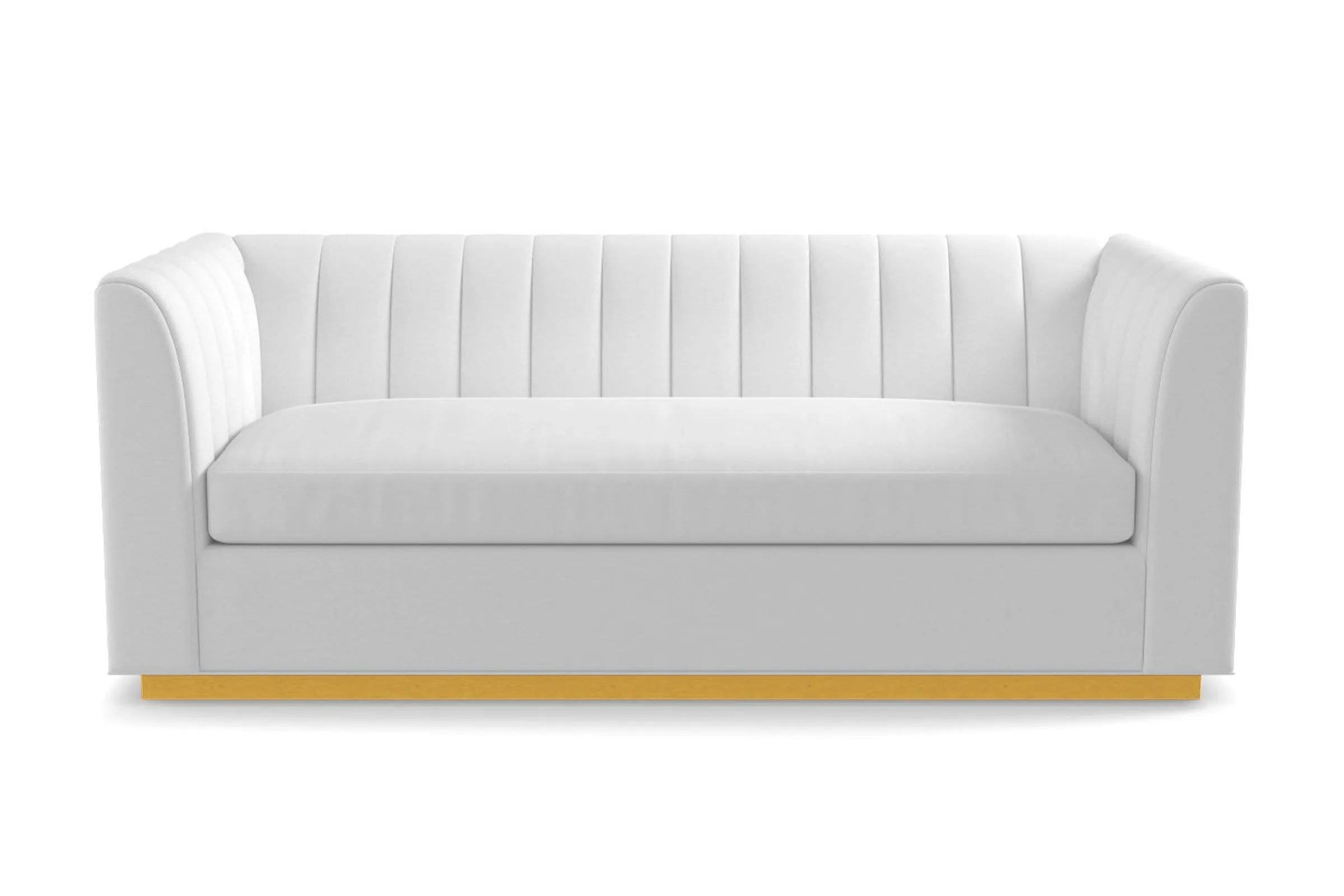 Nora Queen Size Sleeper Sofa Bed :: Leg Finish: Natural / Sleeper Option: Memory Foam Mattress