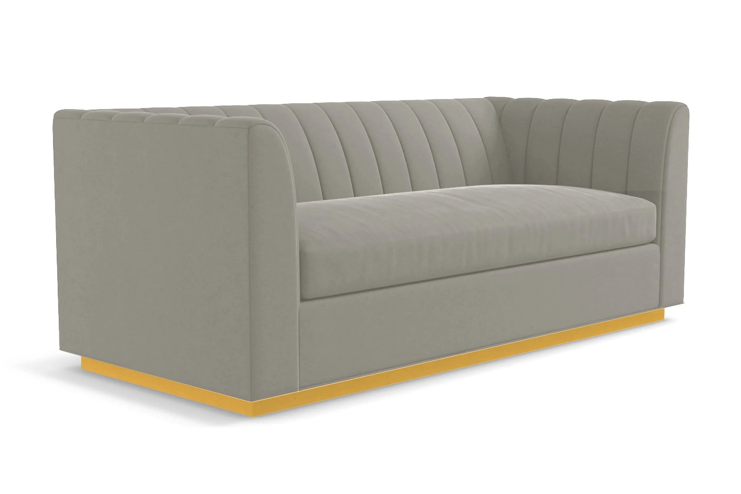 Nora Queen Size Sleeper Sofa Bed :: Leg Finish: Natural / Sleeper Option: Memory Foam Mattress