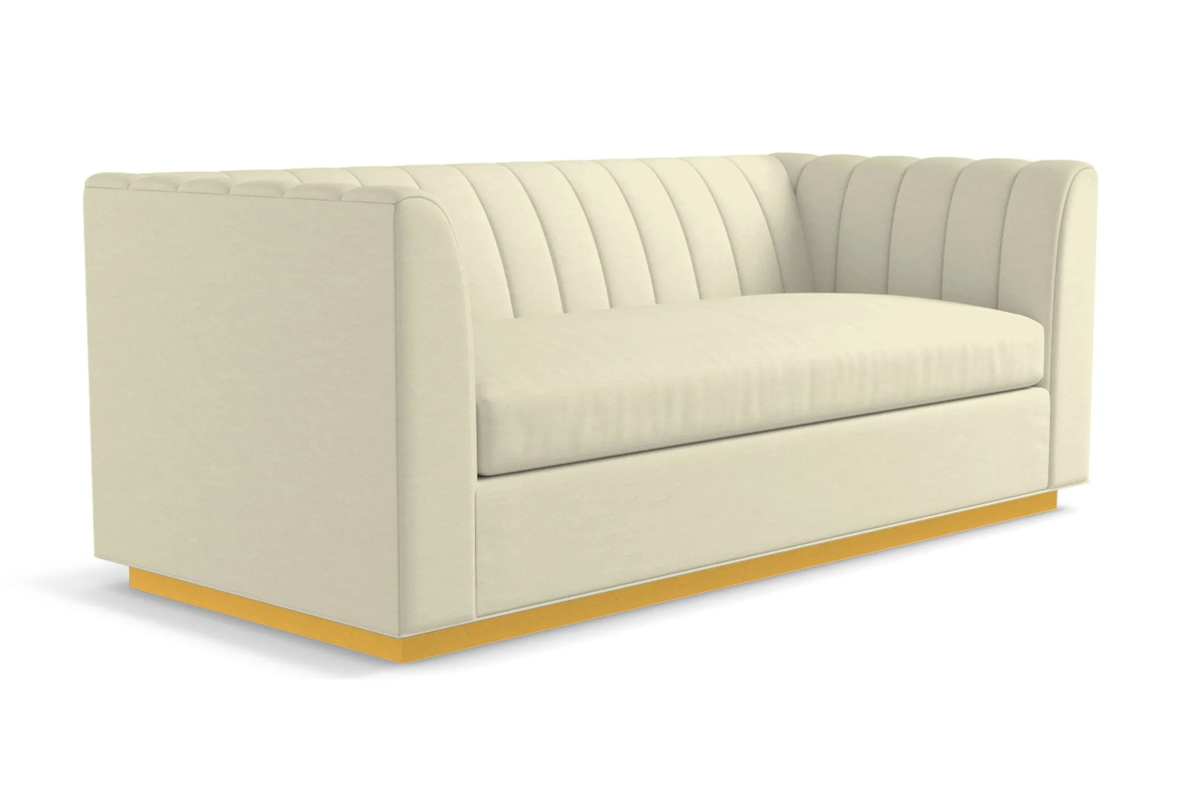 Nora Queen Size Sleeper Sofa Bed :: Leg Finish: Natural / Sleeper Option: Memory Foam Mattress