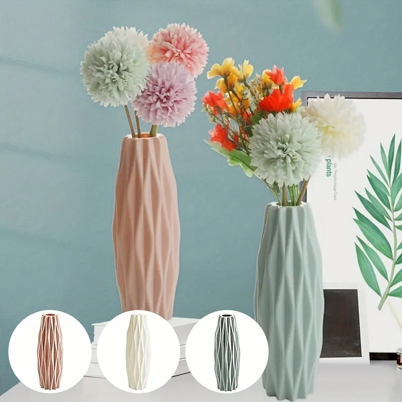 Nordic Style Plastic Vase for Stylish Floral Displays