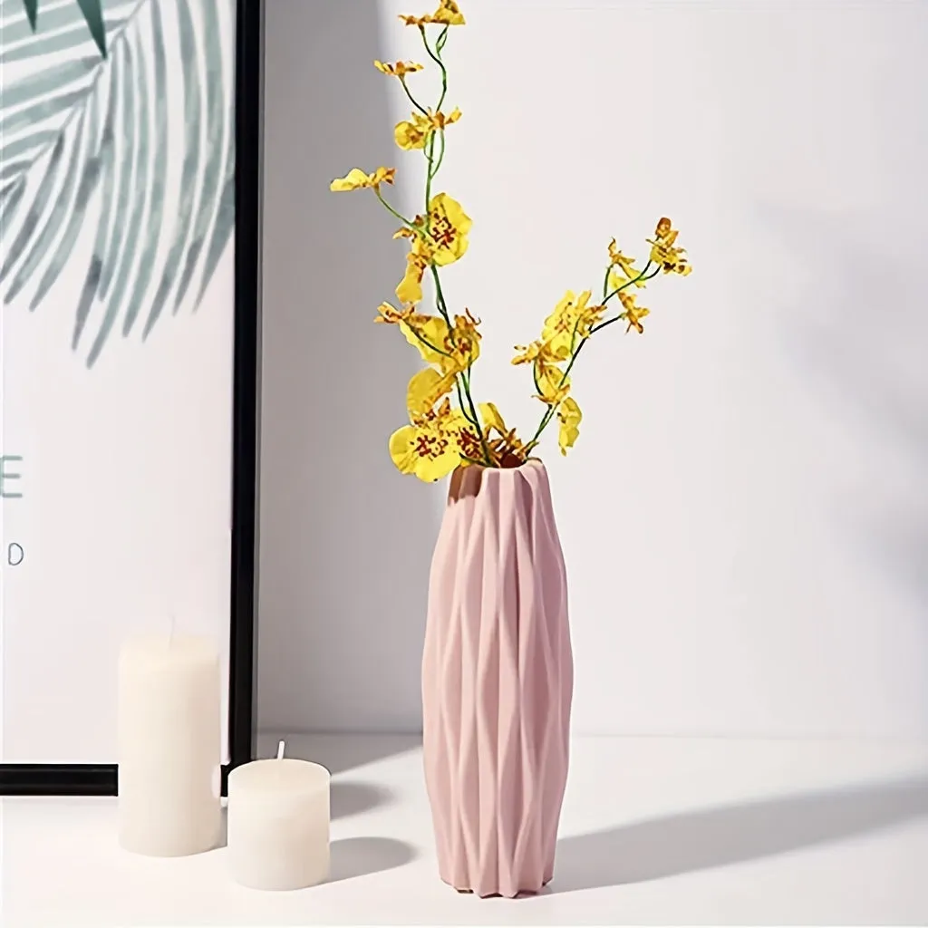 Nordic Style Plastic Vase for Stylish Floral Displays