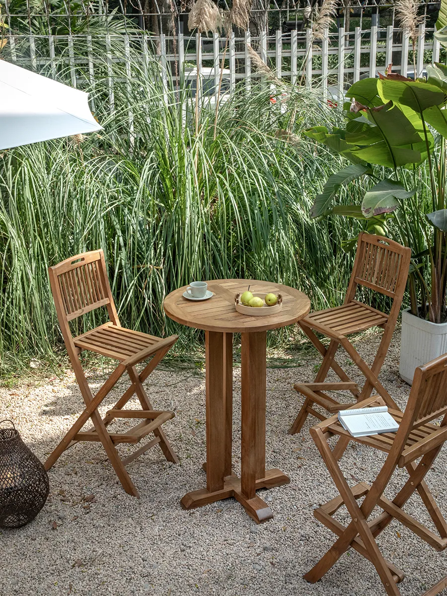 Outdoor Bar Chair and Table Set