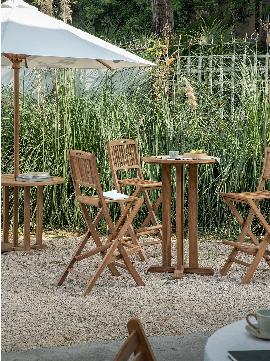 Outdoor Bar Chair and Table Set