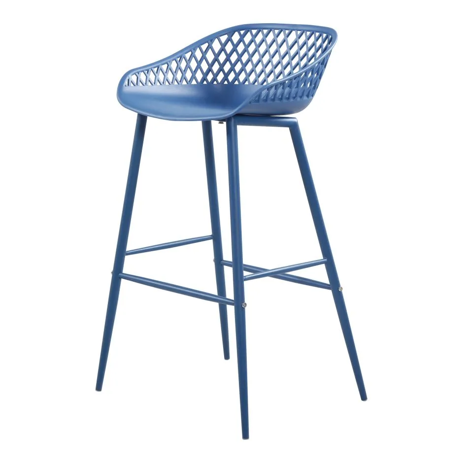 Piazza Outdoor Barstool | Blue