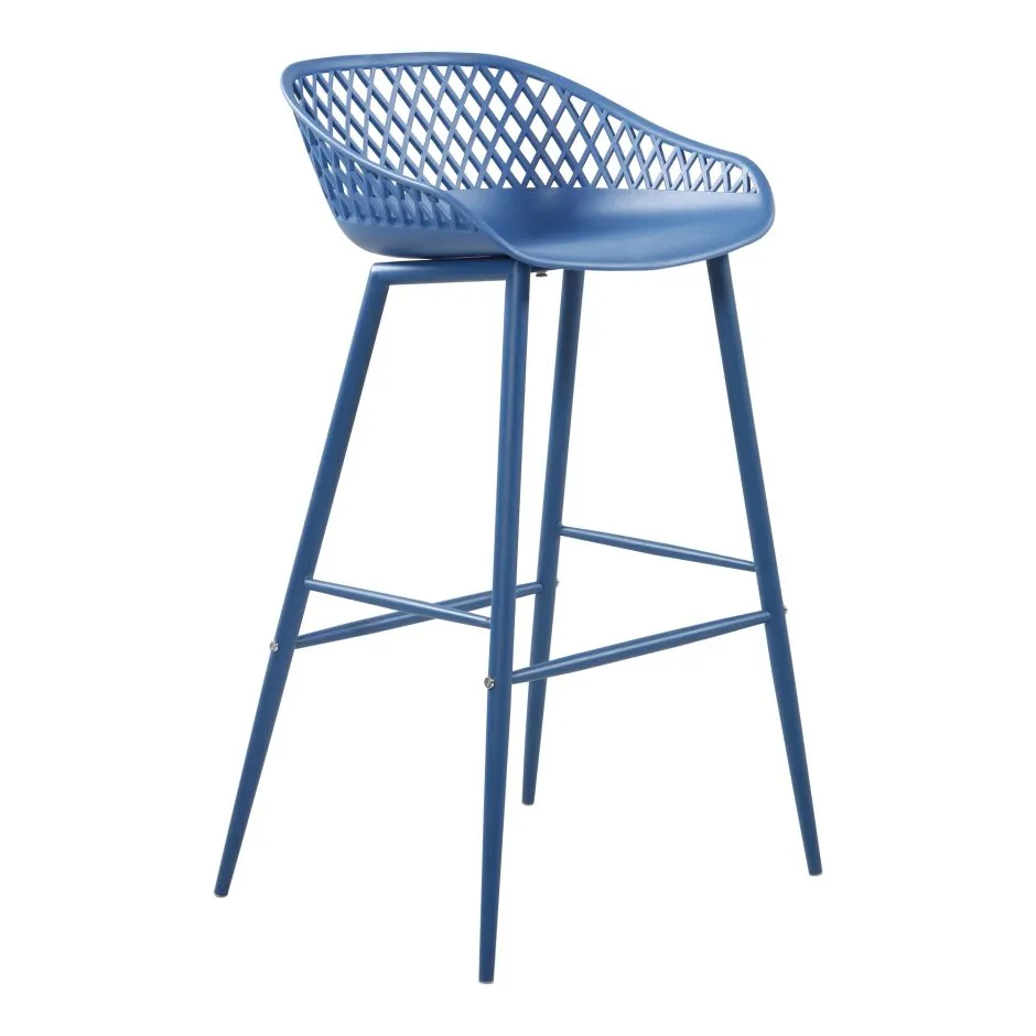 Piazza Outdoor Barstool | Blue