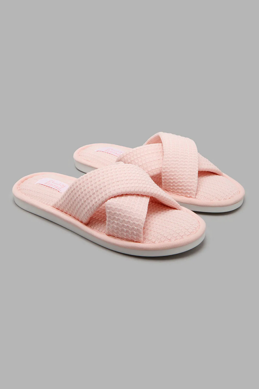 Pink Cross Over Slipper