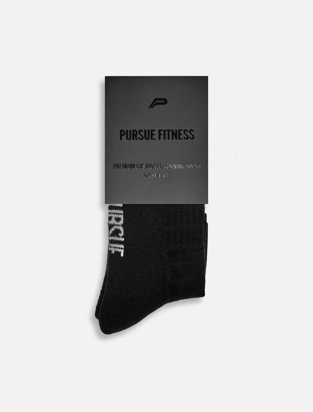 Premium Cushioned Running Socks - Black