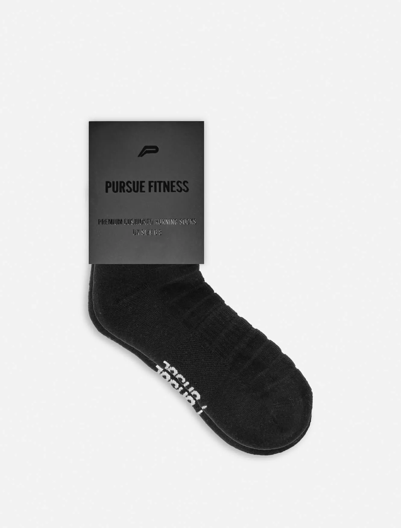 Premium Cushioned Running Socks - Black