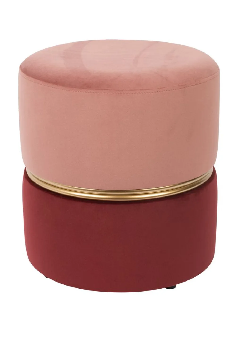 Red Pink Accent Stool | DF Bubble Candy