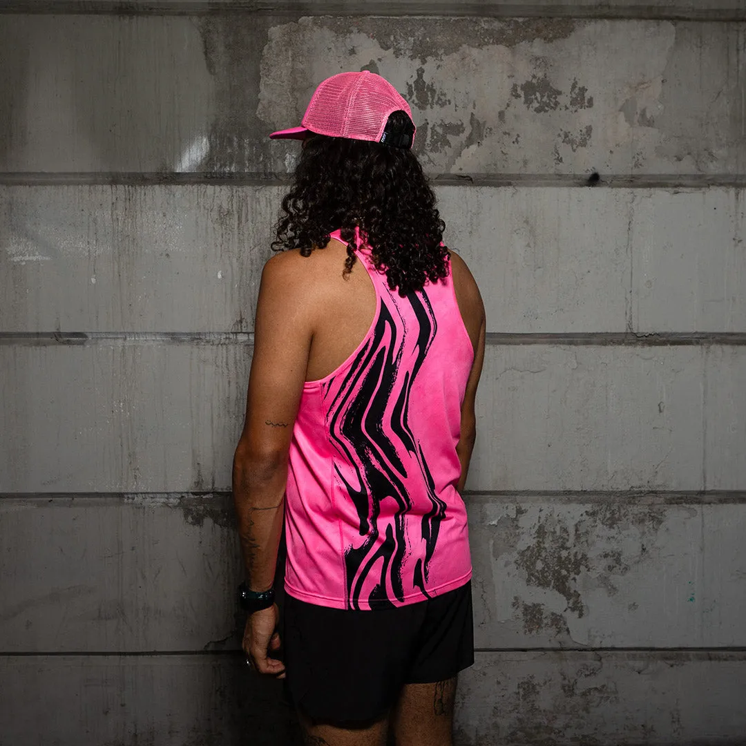 Rnnr Running Trucker Hat - Bolt Pink