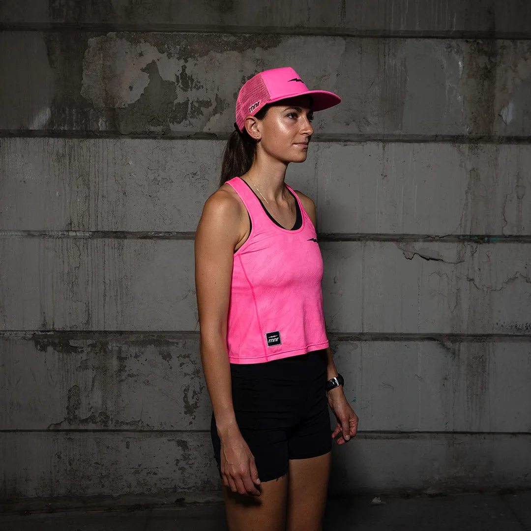 Rnnr Running Trucker Hat - Bolt Pink