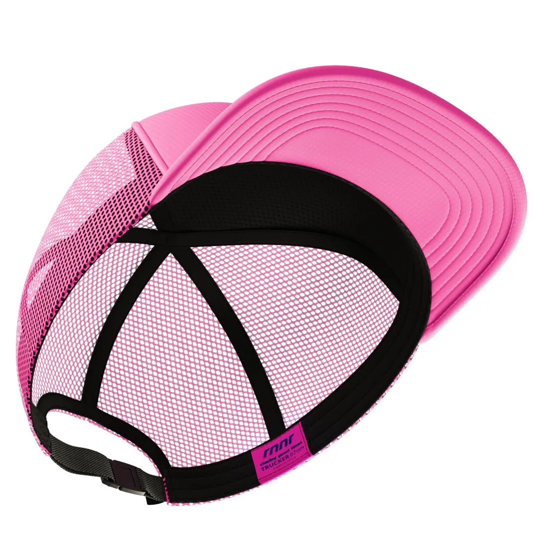 Rnnr Running Trucker Hat - Bolt Pink