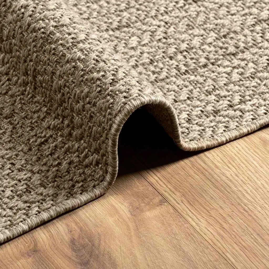 Rug ZIZUR Beige 200x290 cm Jute Look Indoor and Outdoor